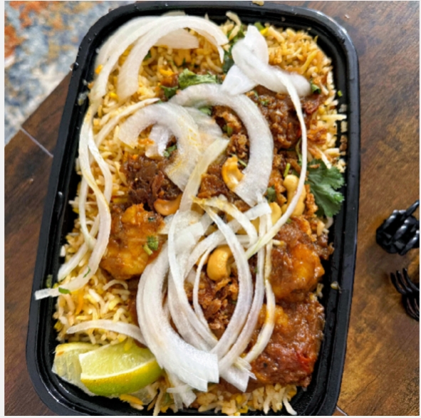 Shrimp ghee roast  Biryani