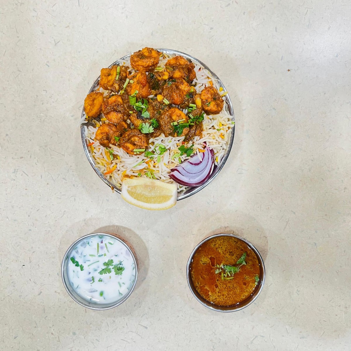 Chili Shrimp Biryani