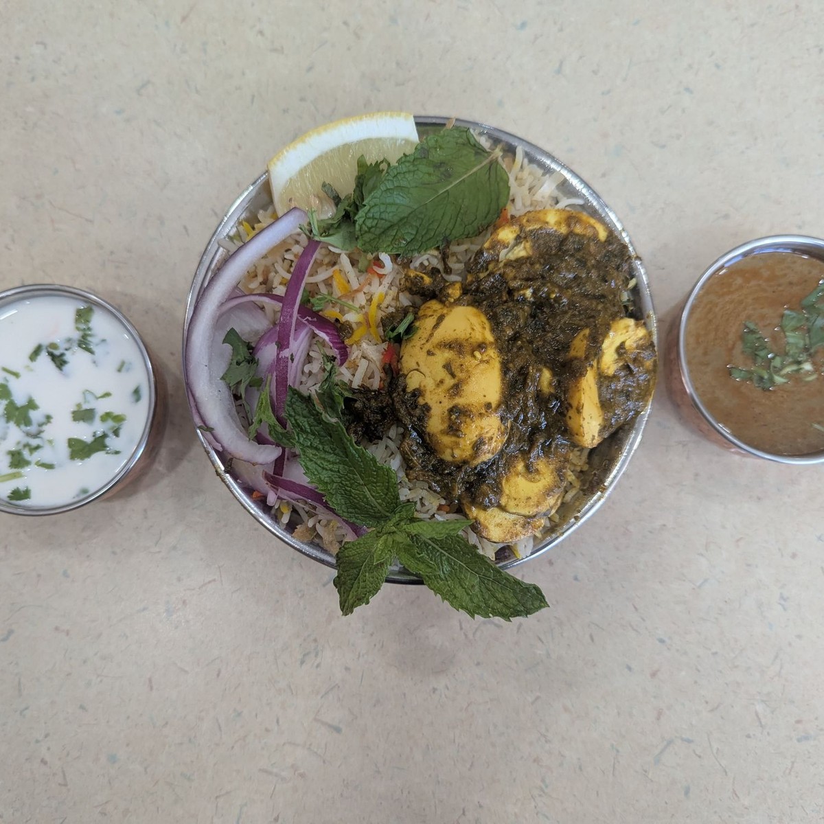 Gongura Egg Biryani